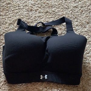 Under Armour high Impact Sports Bra 34DD. Black
